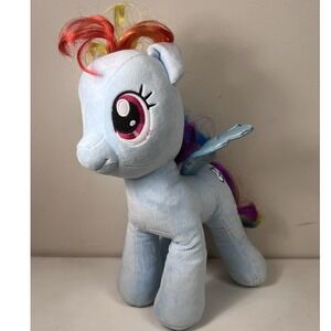 My Little Pony Build A Bear Plush Rainbow Bright MLP BAB 16" with cape